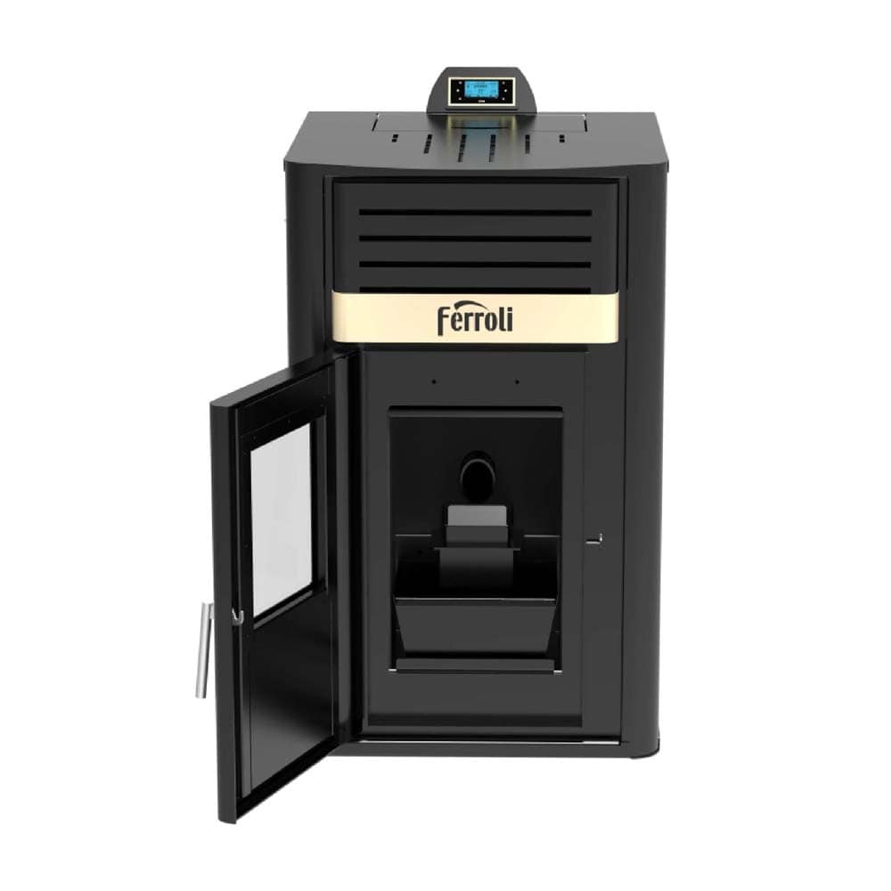 Termosemineu peleti Ferroli Mirano N deschis General Instal magazin instalatii termice sanitare
