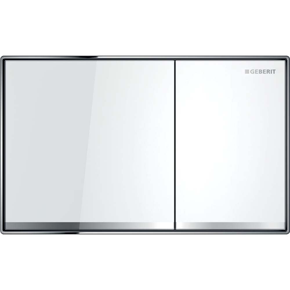 Clapeta actionare Geberit Sigma60 Alb, reflectorizant, crom lucios General Instal magazin instalatii termice sanitare