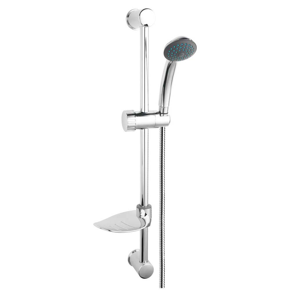 Set bara dus 1 functie cu suport culisant Ferro Simpla, crom General Instal magazin instalatii termice sanitare