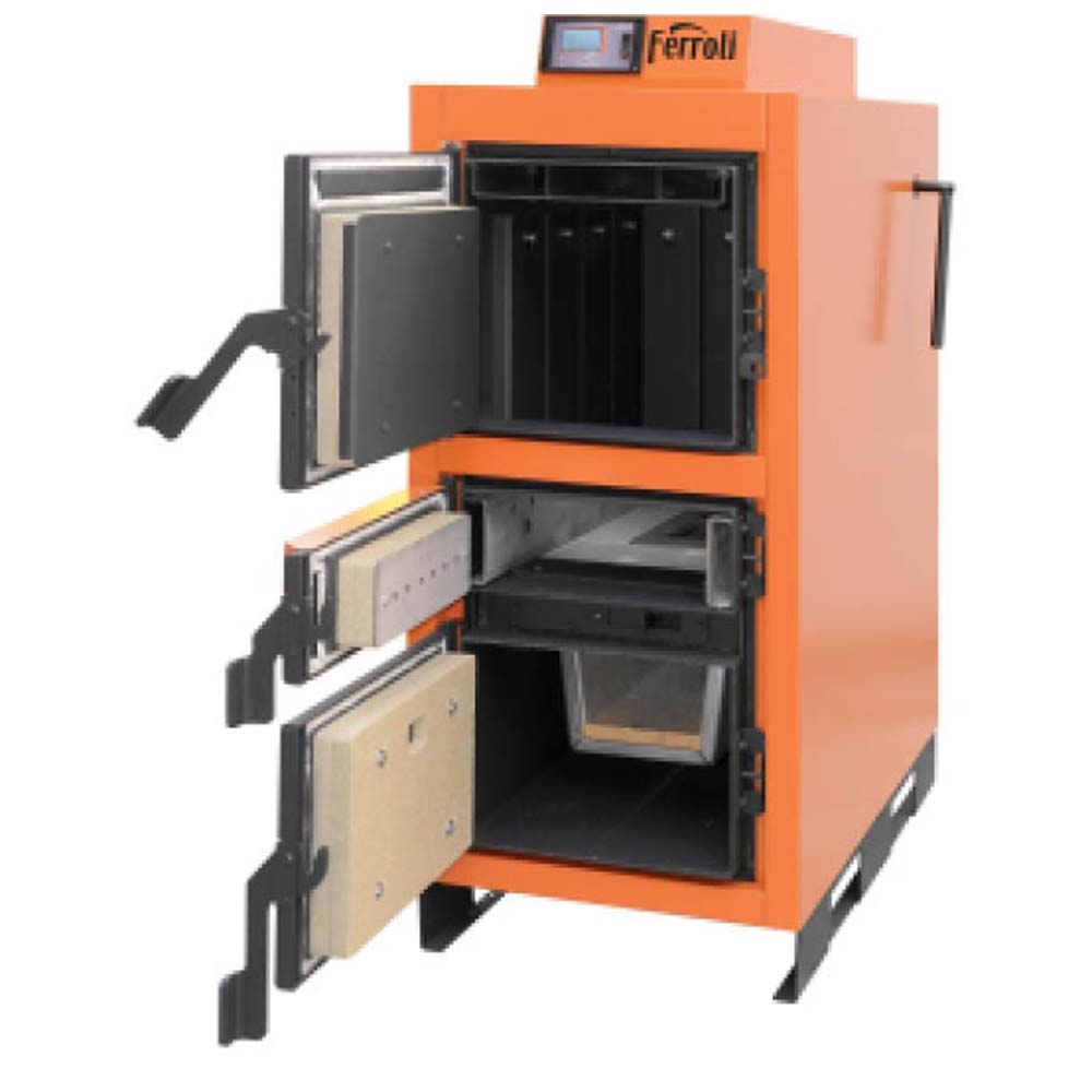 Cazan pe lemne cu gazeificare Ferroli CGF Pro General Instal instalatii termice sanitare