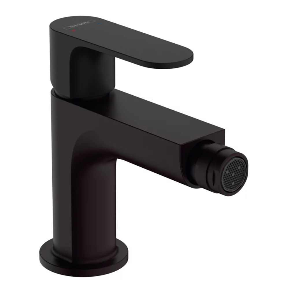 Baterie bideu Hansgrohe Rebris S negru mat