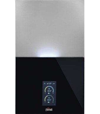 Centrala gaz Ferroli Bluehelix Maxima 34C frontal General Instal Magazin Instalatii Termice Sanitare.jpg